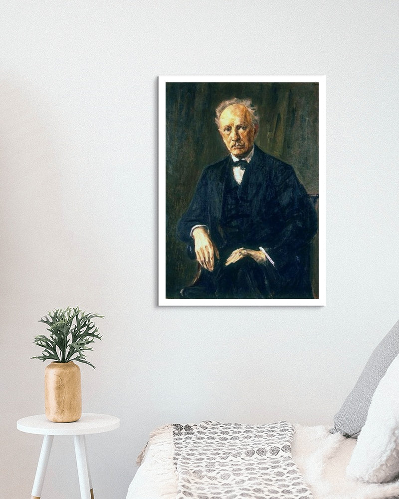 Portrait of Richard Strauss by Max Liebermann Impressionism Art dated 1918