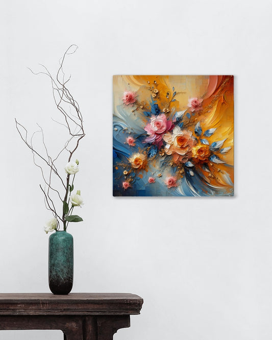 Luminiscenta Virentis Floral Oilpainting