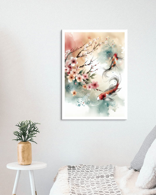 Elysian Akarsha Japanese Watercolor Tapestry