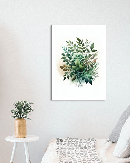 Verdantis Sankhya Elegance - Watercolor Botanical Art