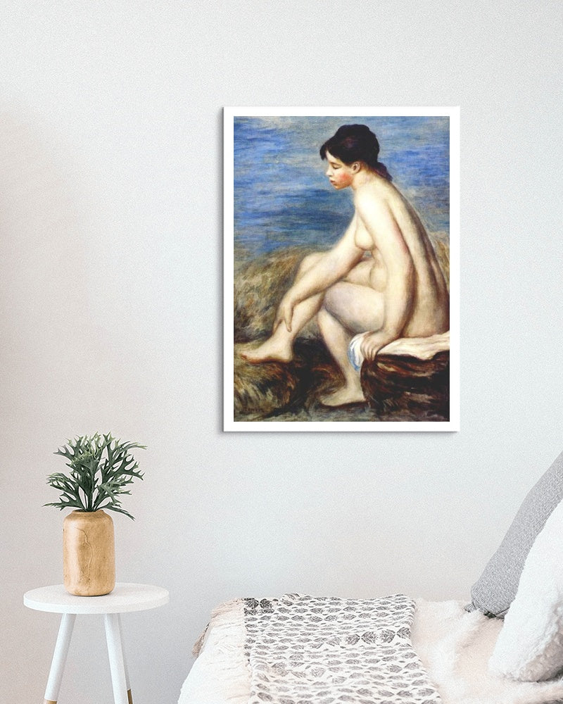 Bather by Pierre-Auguste Renoir Impressionism Art dated 1893