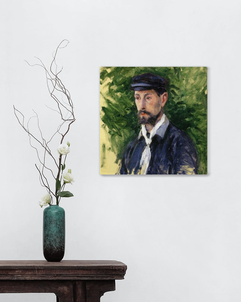 Bust Portrait of Eugene Lamy by Gustave Caillebotte Impressionism Art dated 1888