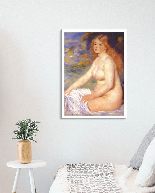 Blonde bather by Pierre-Auguste Renoir Impressionism Art dated 1881