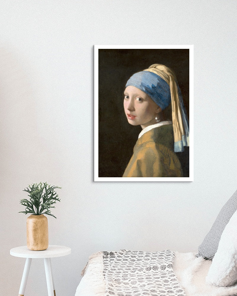 Girl with a Pearl Earring - Reprint of Johannes Vermeer's Masterpiece