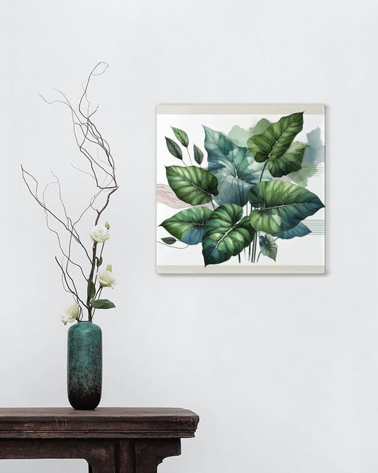 Verdant Alocasia Luxuria - Modern Botanical Wall Art