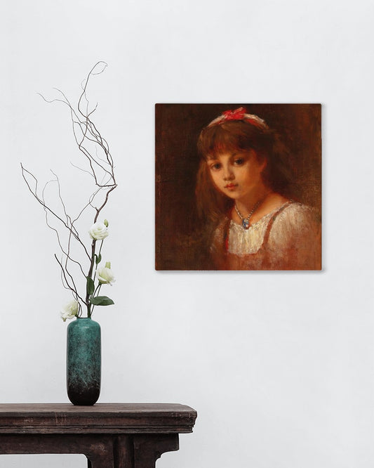 Young Girl with Rock Crystal Jewellery by Alexei Harlamoff Realism Art