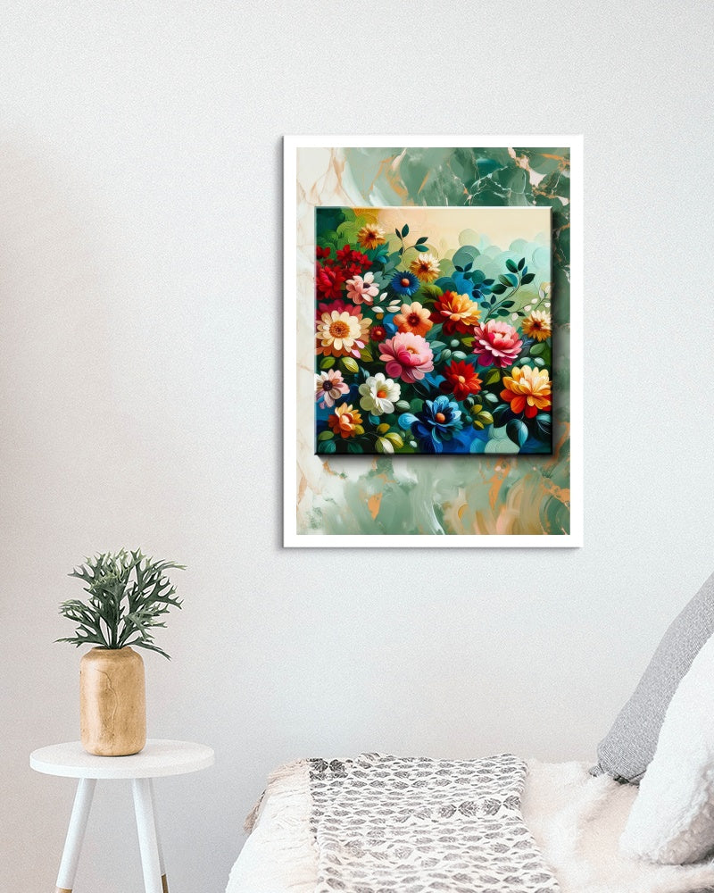 Vibrantus Florameticus: Modern Floral Oil Painting