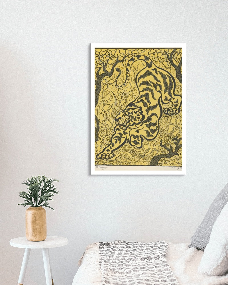 Tiger in the Jungle by Paul Ranson Art Nouveau (Modern) Art