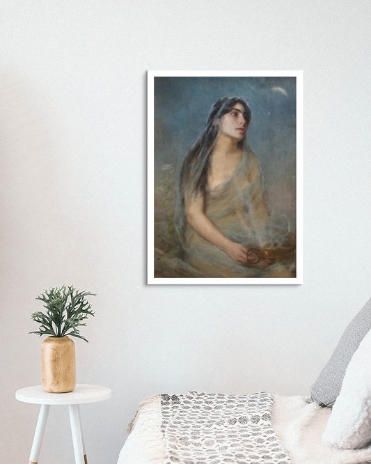 Girl with veil by Joan Brull Art Nouveau (Modern) Art