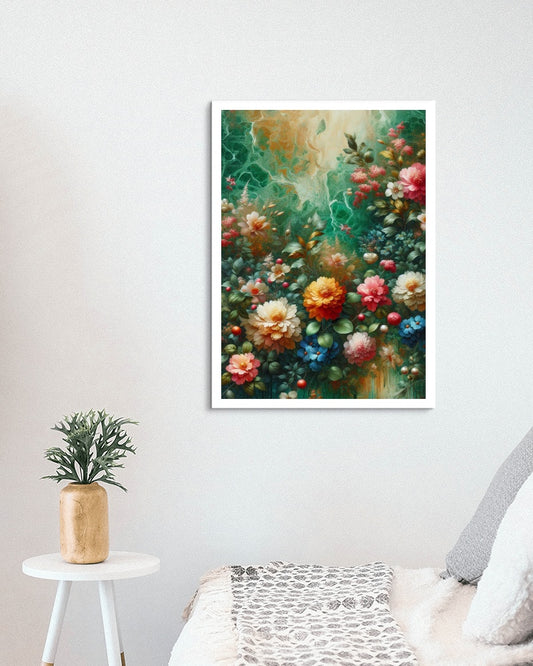 Vibrantus Blossomica Floral Oilpainting