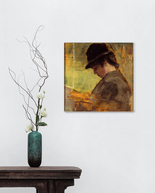 Little Englishwoman by Giuseppe De Nittis Impressionism Art dated 1880