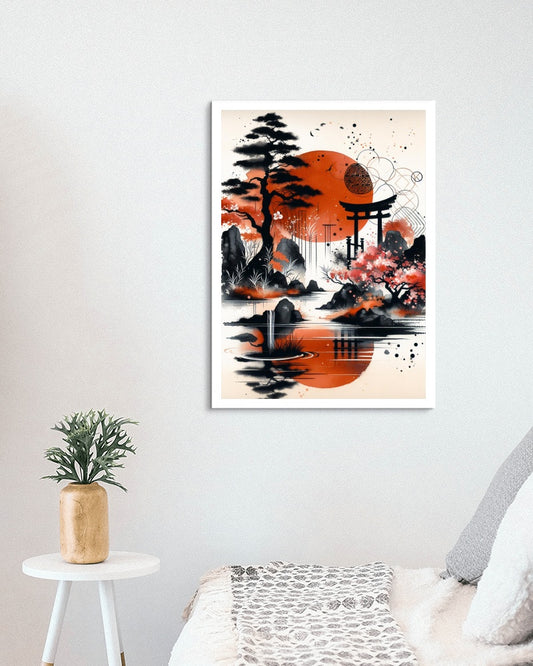 Aurantiaco-Nigrae Sublimis: Modern Japanese Watercolor Art