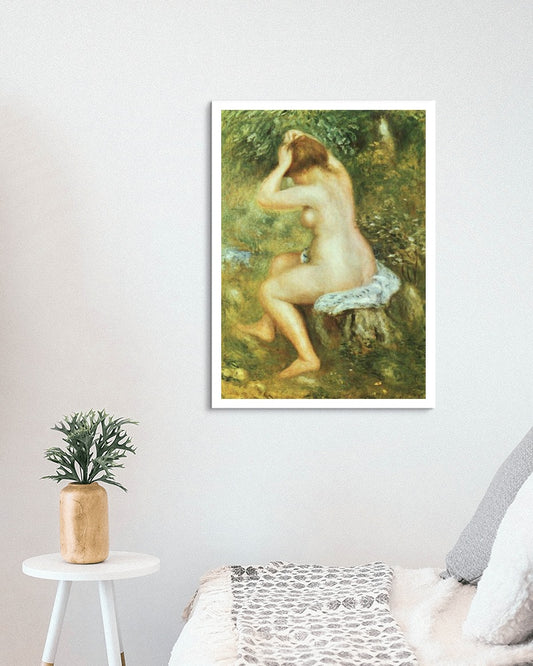 Bather is Styling by Pierre-Auguste Renoir Impressionism Art dated 1890