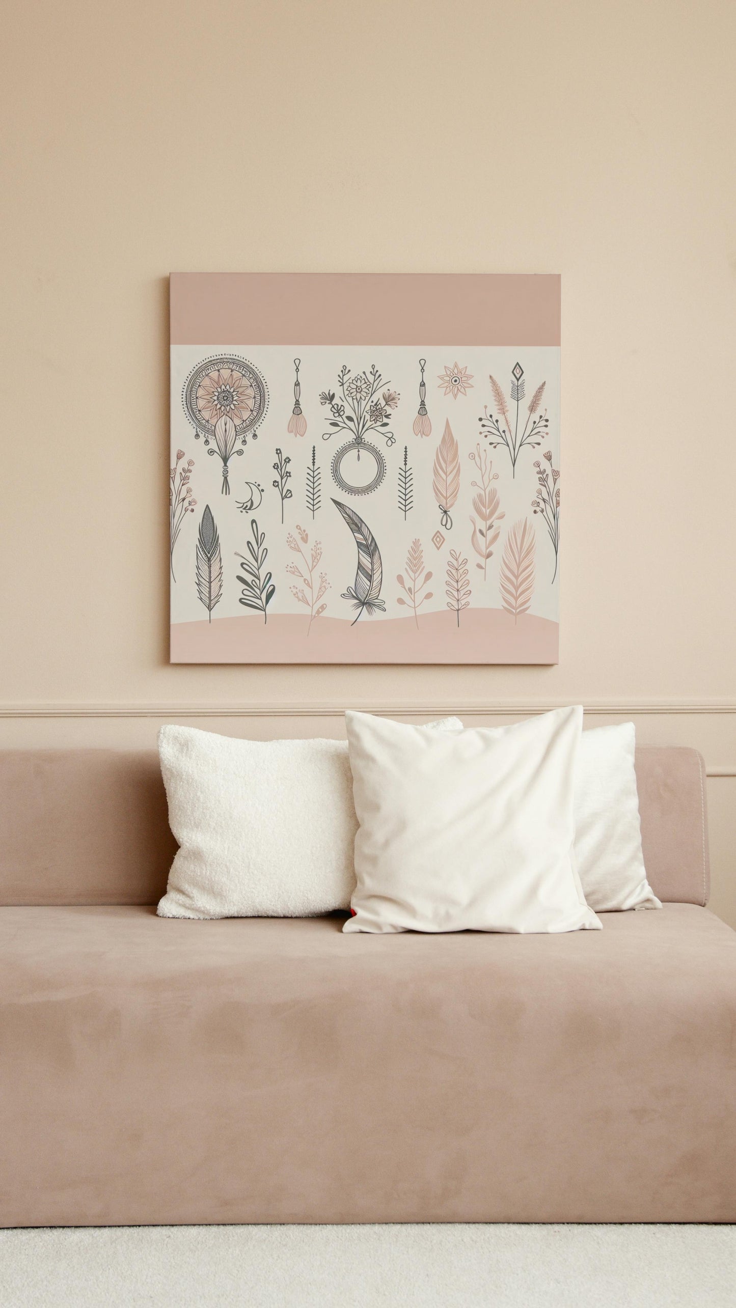 Elegant Boho Chic Serenity Art