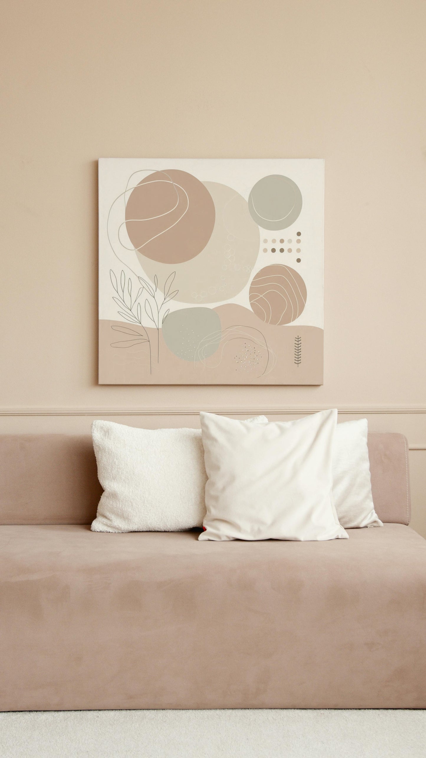 Boho Serenity: Modern Minimalist Wall Art