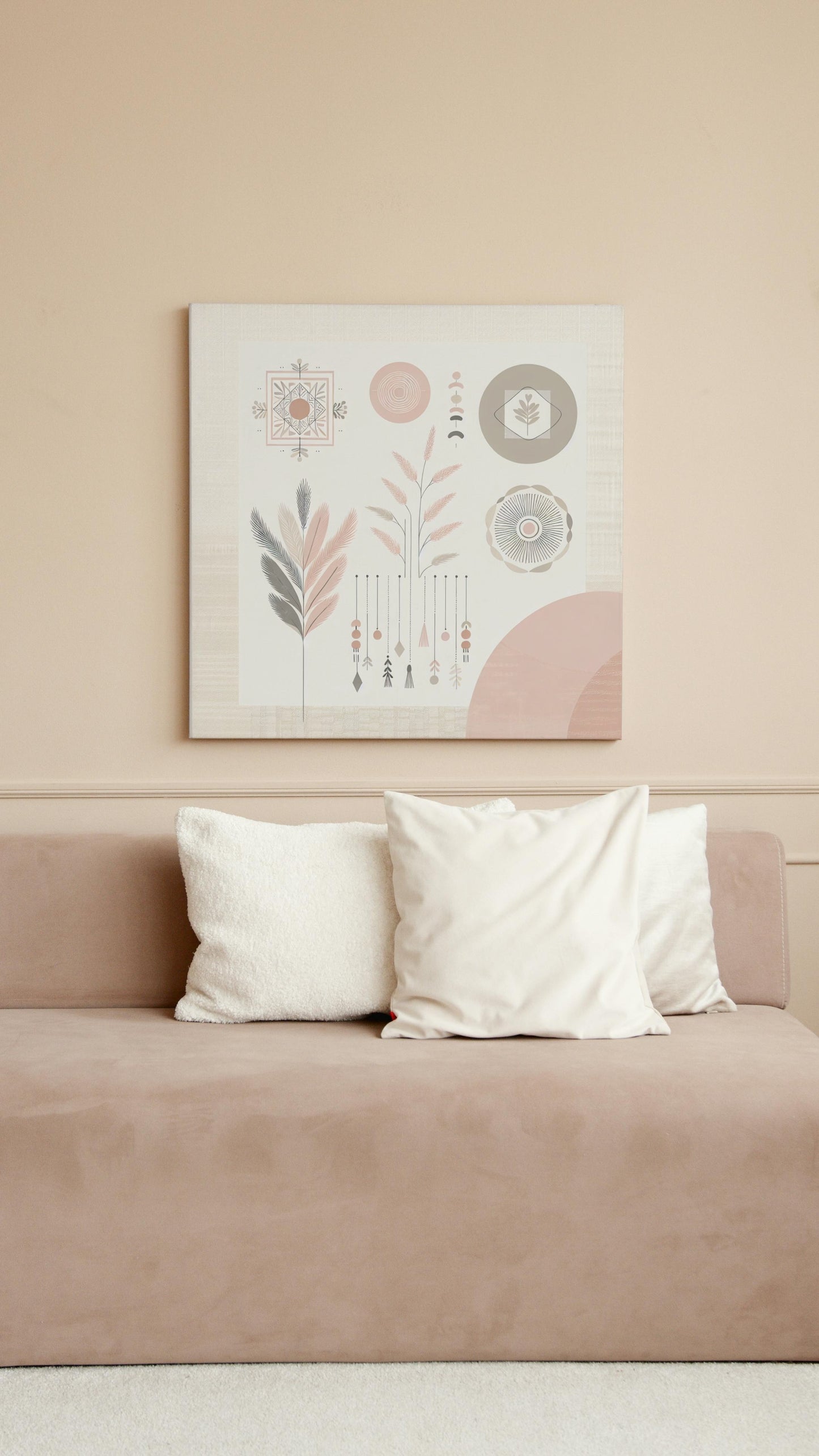 Serene Elegance Boho Art