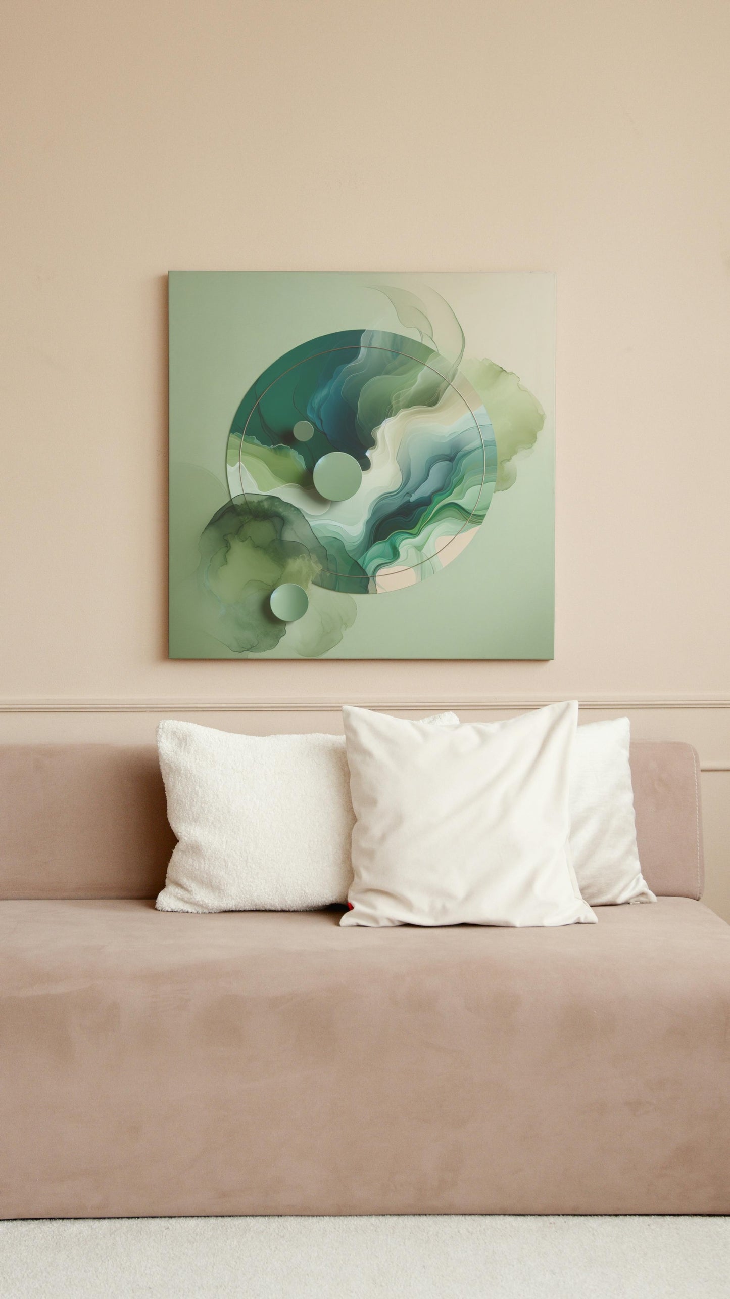 Ethereal Serenity: Minimalistic & Modern Abstract Art