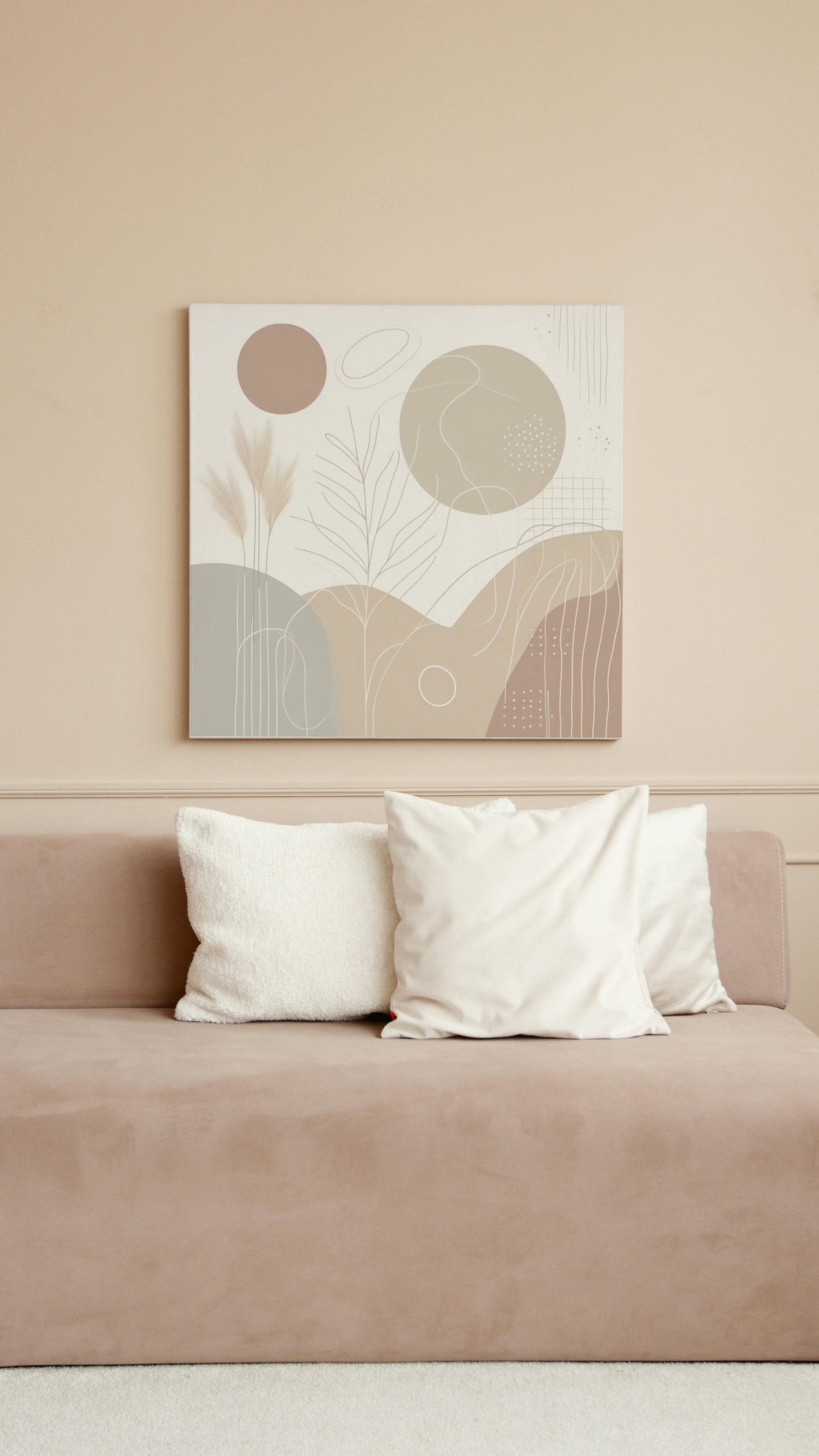 Boho Serenity 4: Modern Minimalist Wall Art