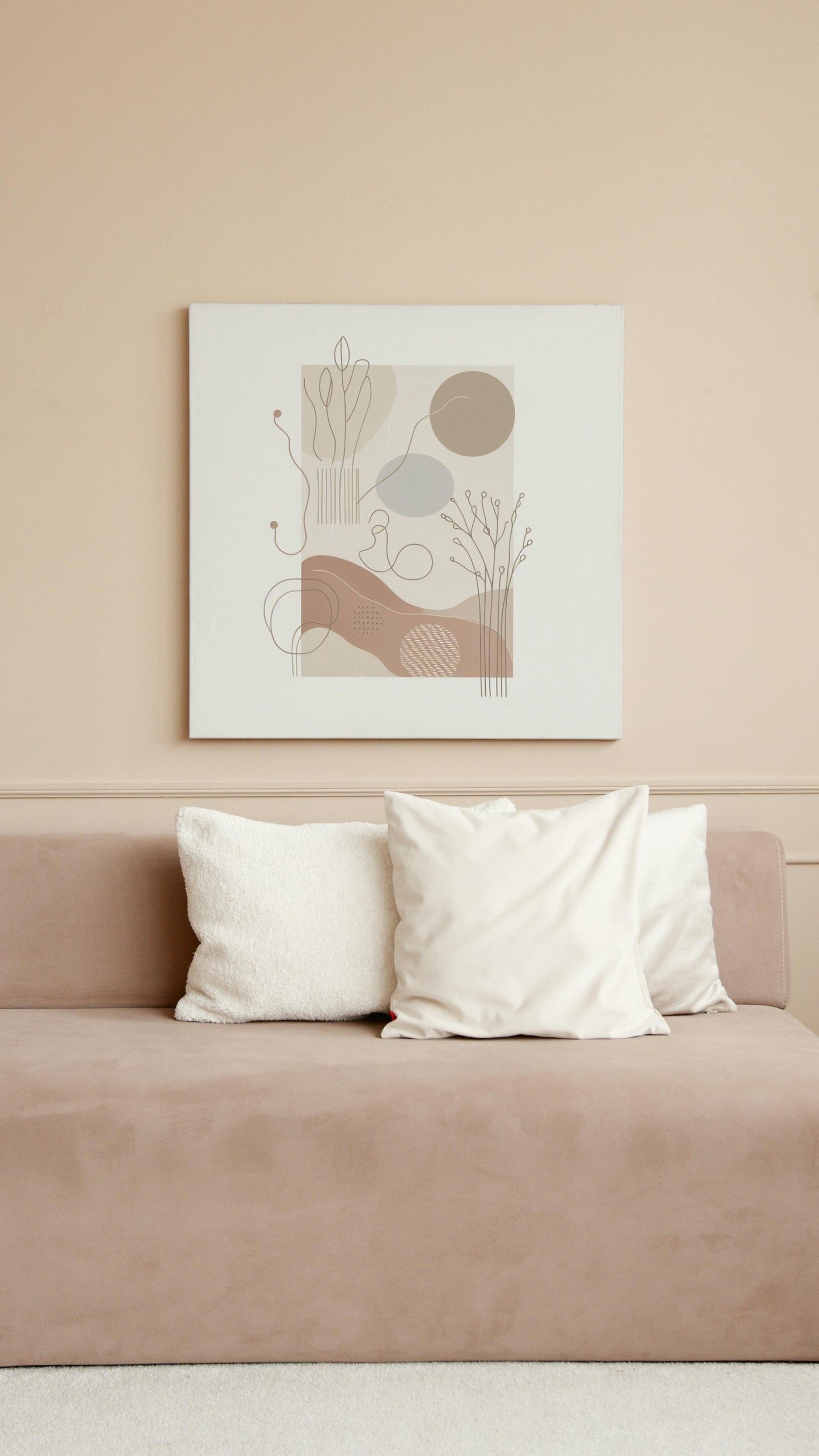 Boho Serenity 2: Modern Minimalist Wall Art