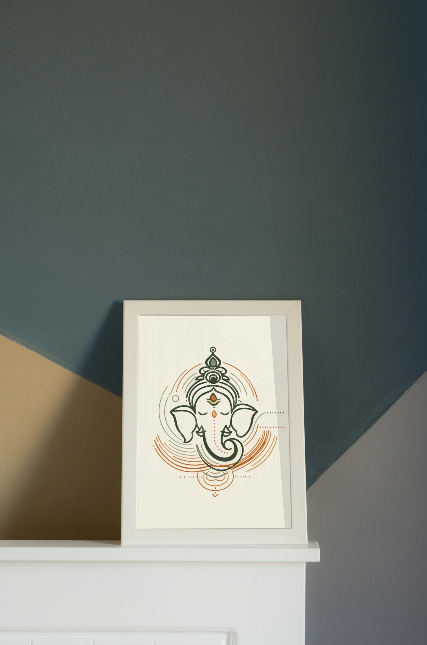 Ganesh Special Series II Framed Poster Lineart