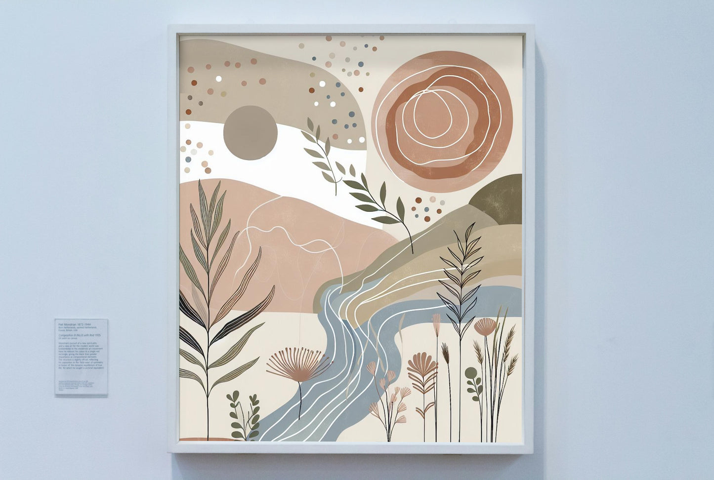 Serene Boho Bliss: Elegant and Tranquil Wall Art