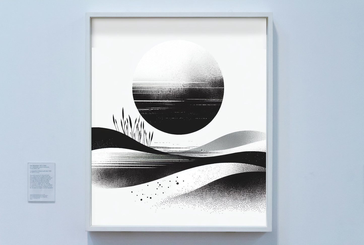 Nigrum-Alba Serenitas: Elegant Black and White Minimalistic Art