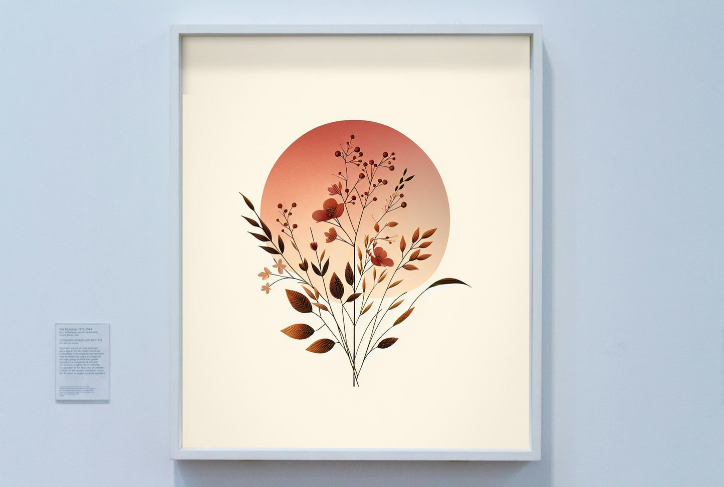 Serene Sunset Botanical Art