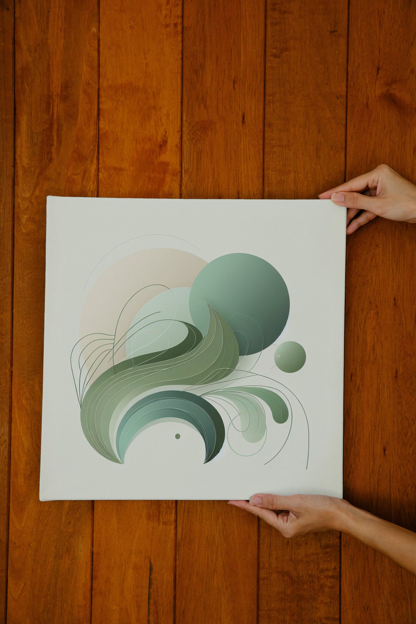 Serene Elegance - Minimalistic Abstract Art