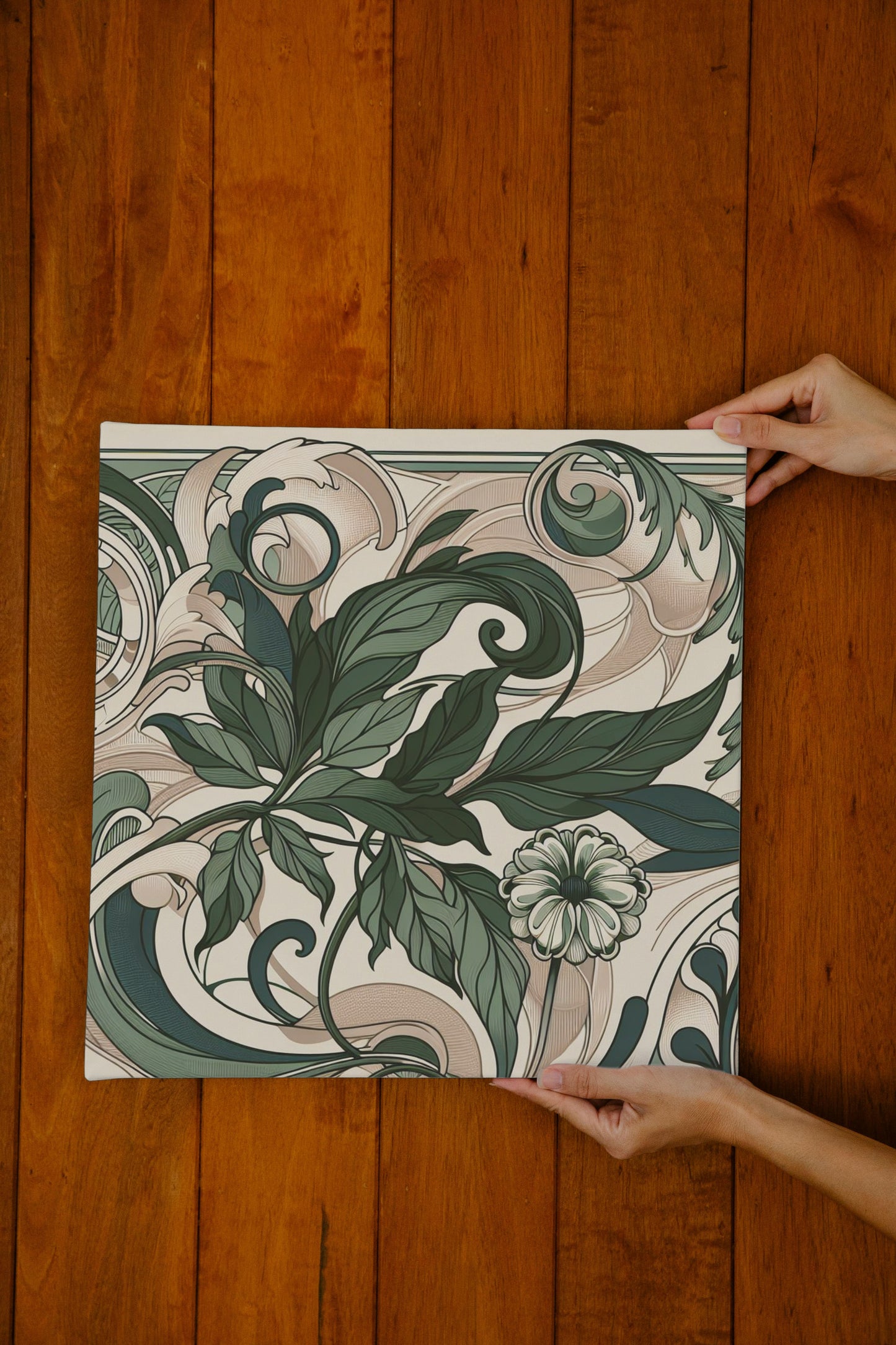 Auroralis Virentis Art Nouveau Tapestry