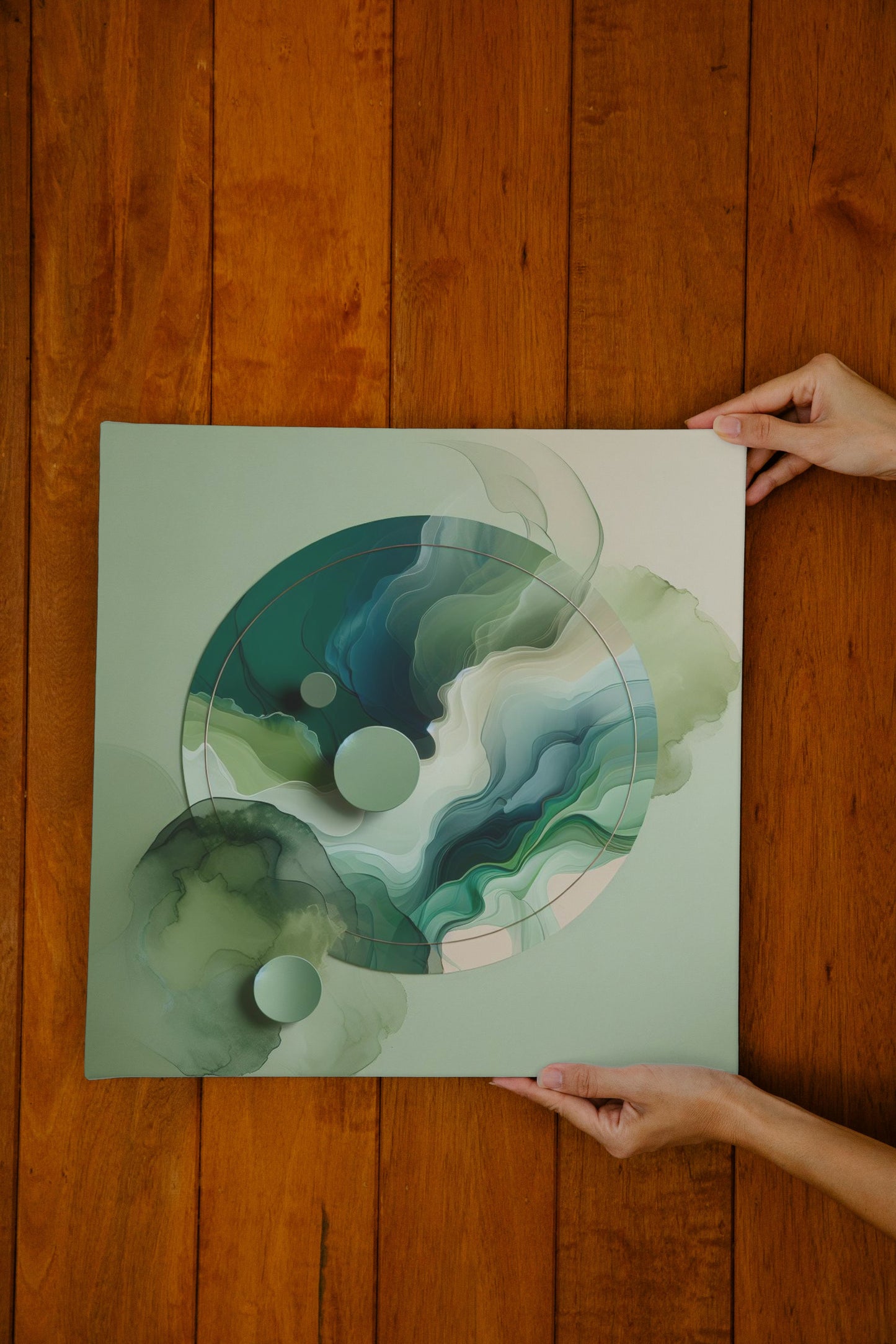 Ethereal Serenity: Minimalistic & Modern Abstract Art