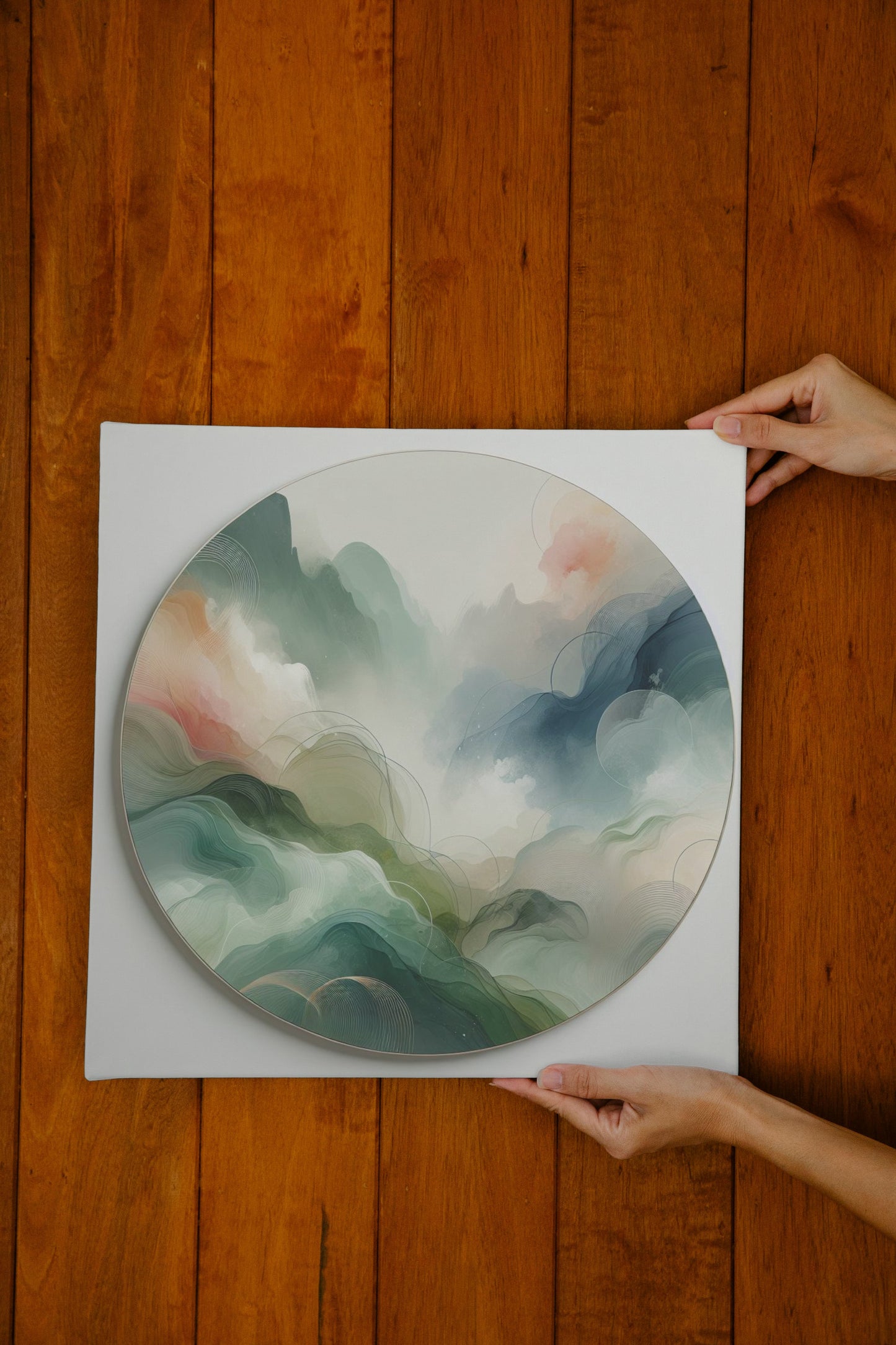 Ethereal Harmony: Modern Minimalistic Abstract Art