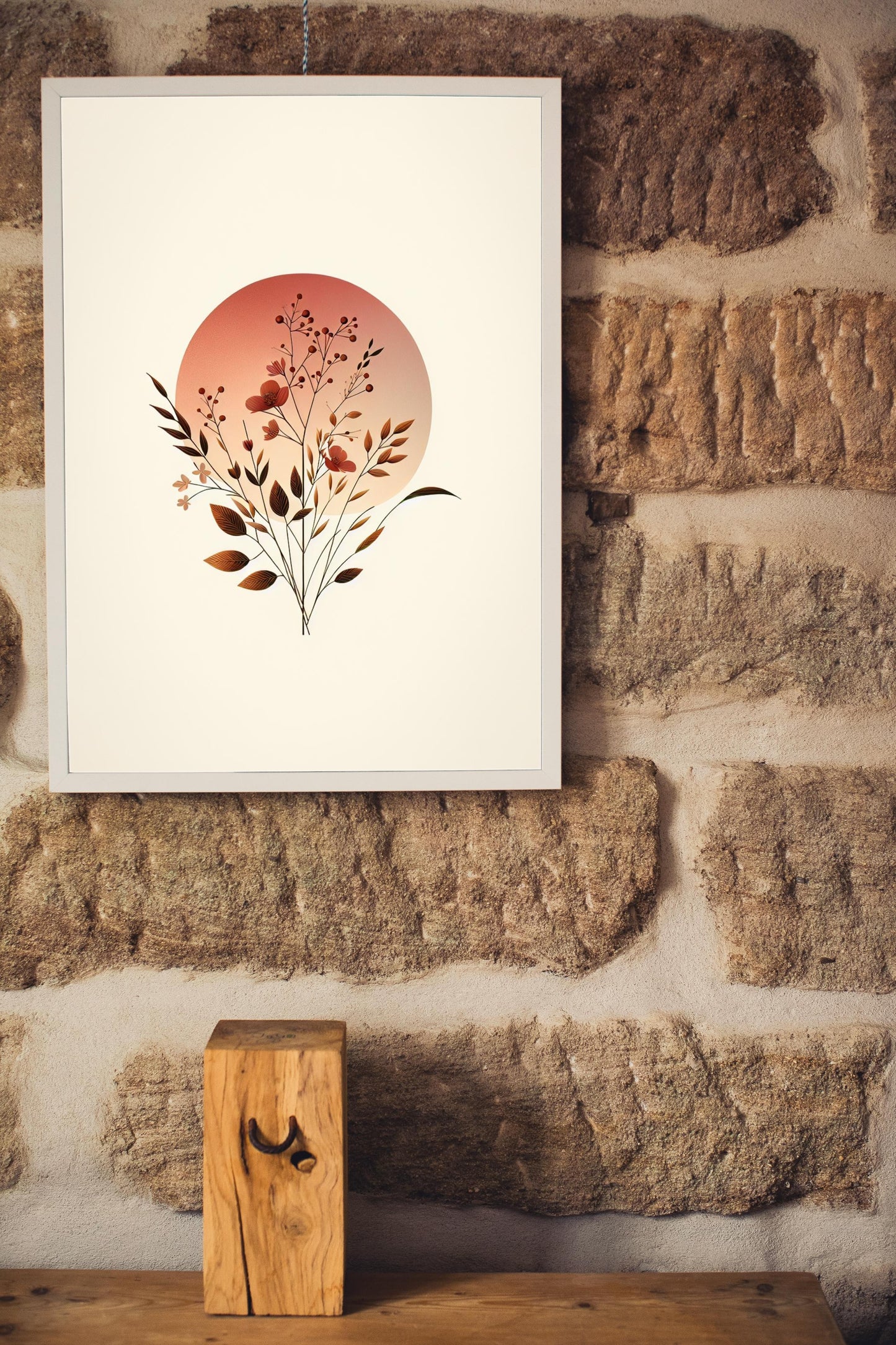 Serene Sunset Botanical Art