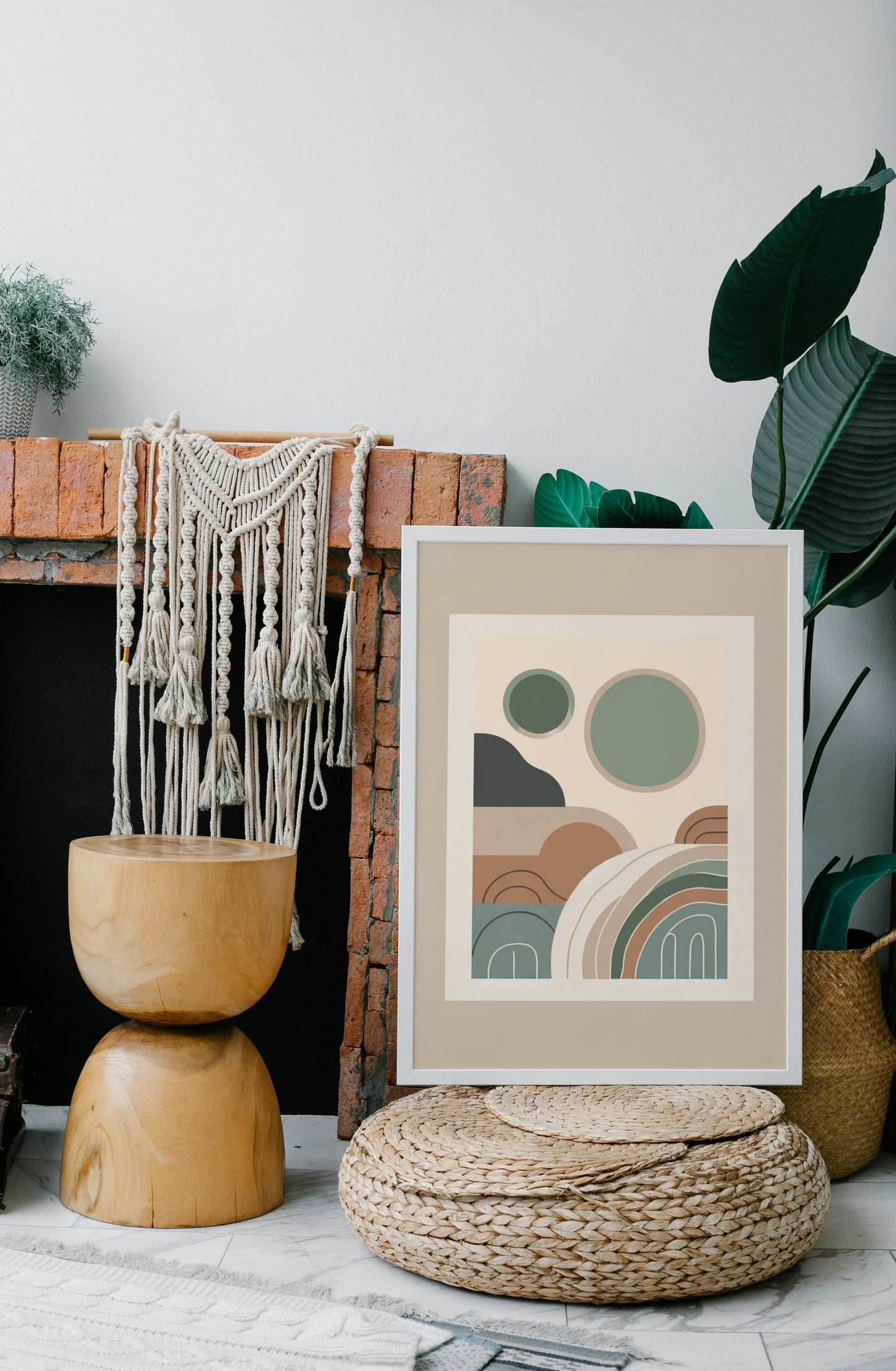 Ethereal Tranquility: Modern Boho Art