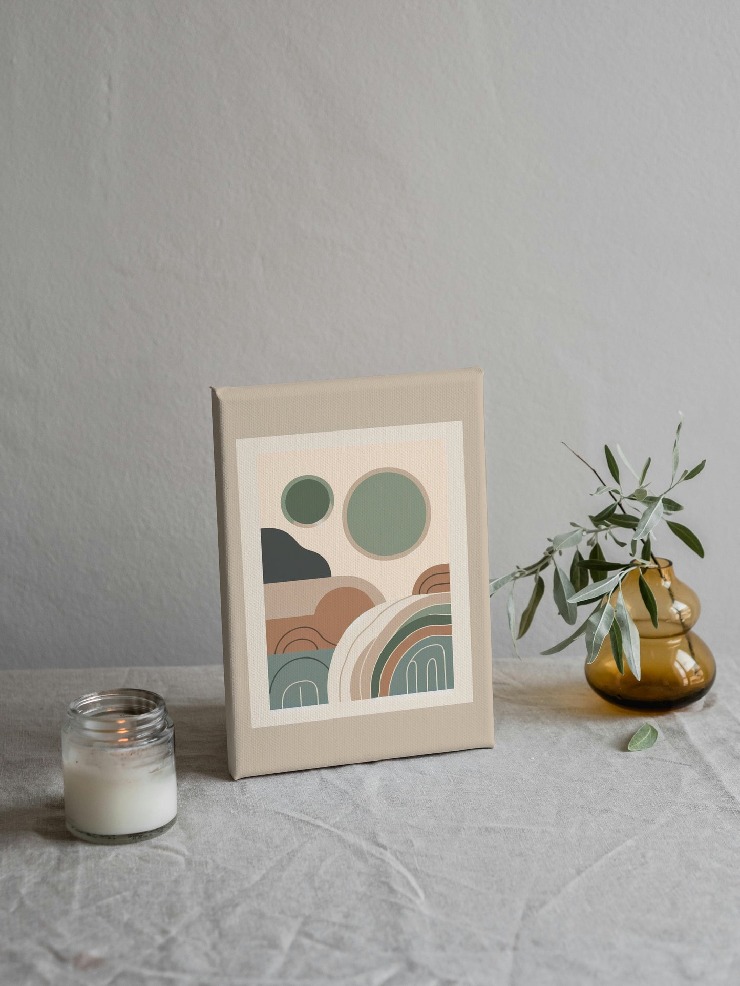 Ethereal Tranquility: Modern Boho Art