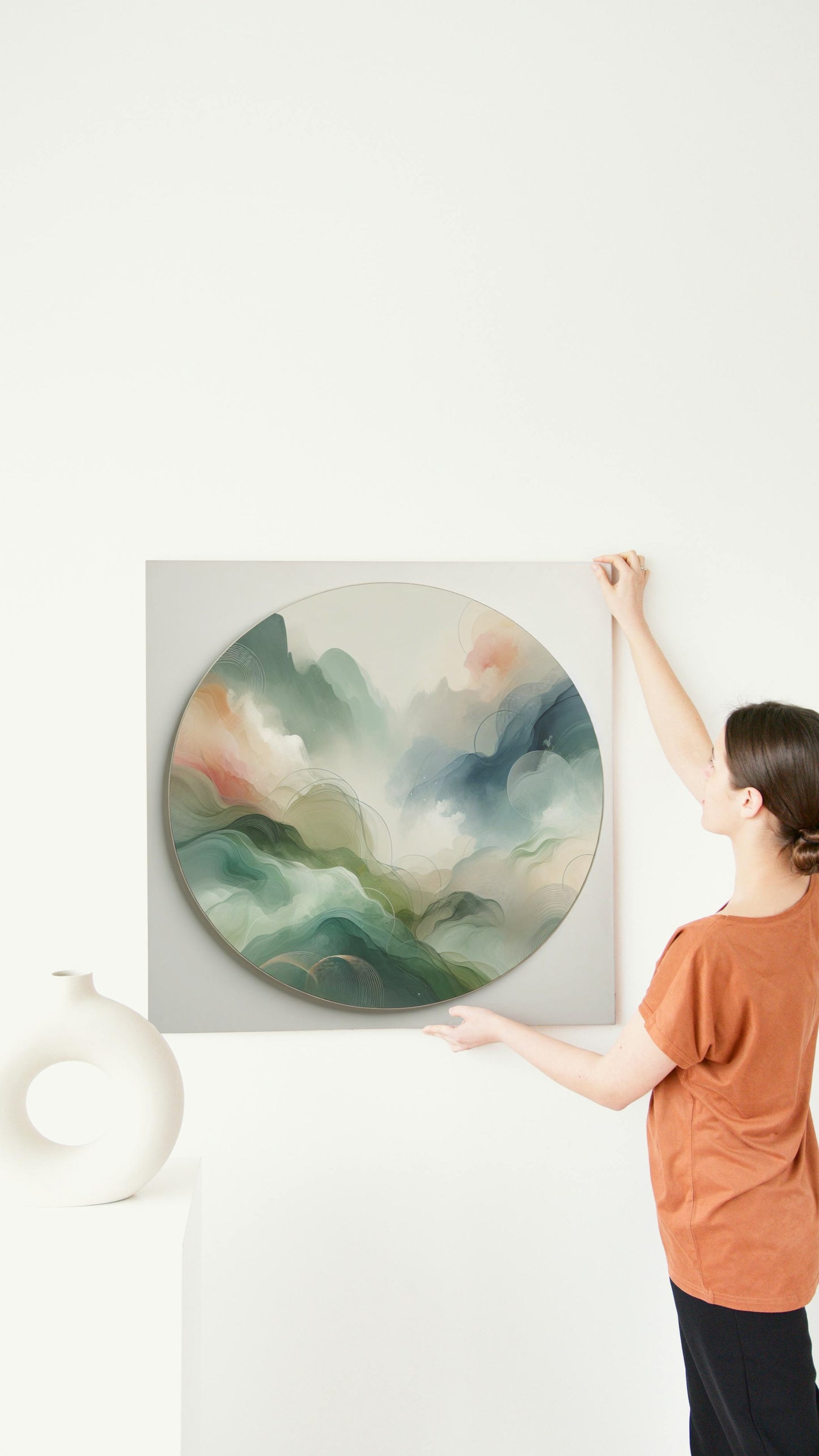 Ethereal Harmony: Modern Minimalistic Abstract Art