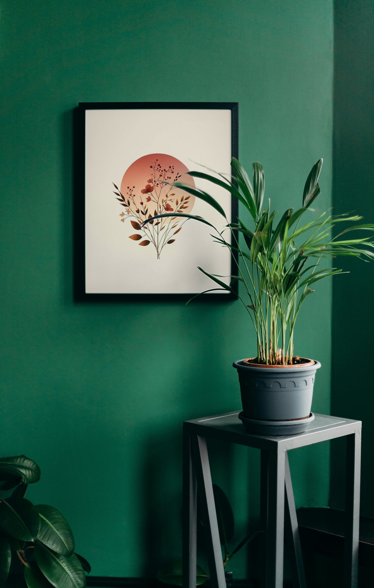 Serene Sunset Botanical Art