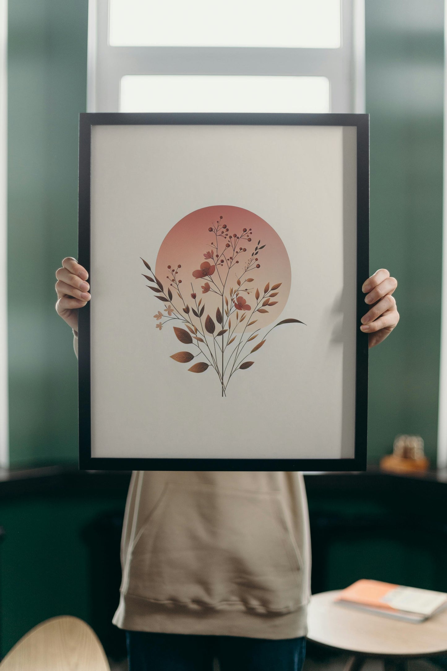 Serene Sunset Botanical Art