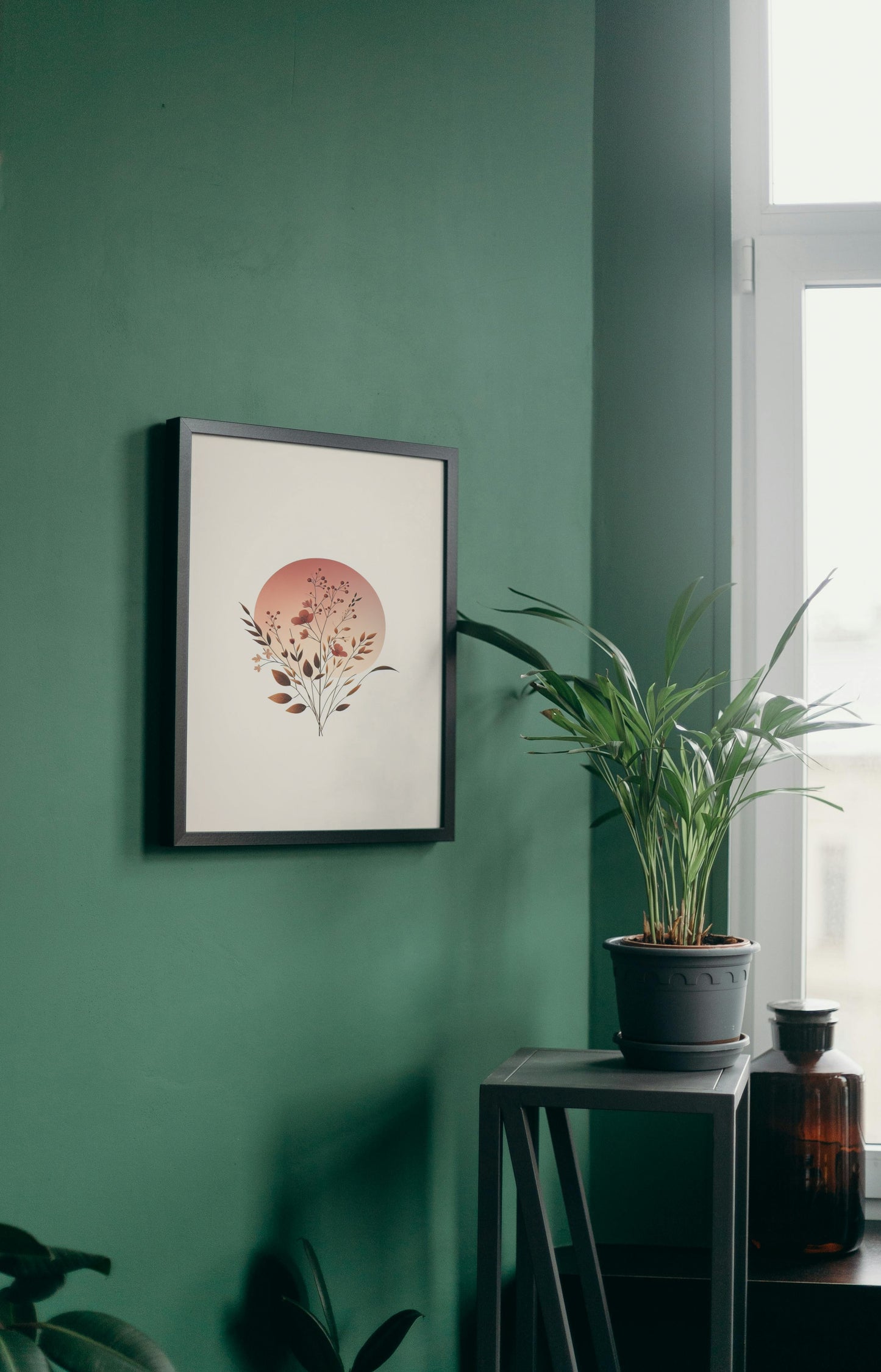 Serene Sunset Botanical Art