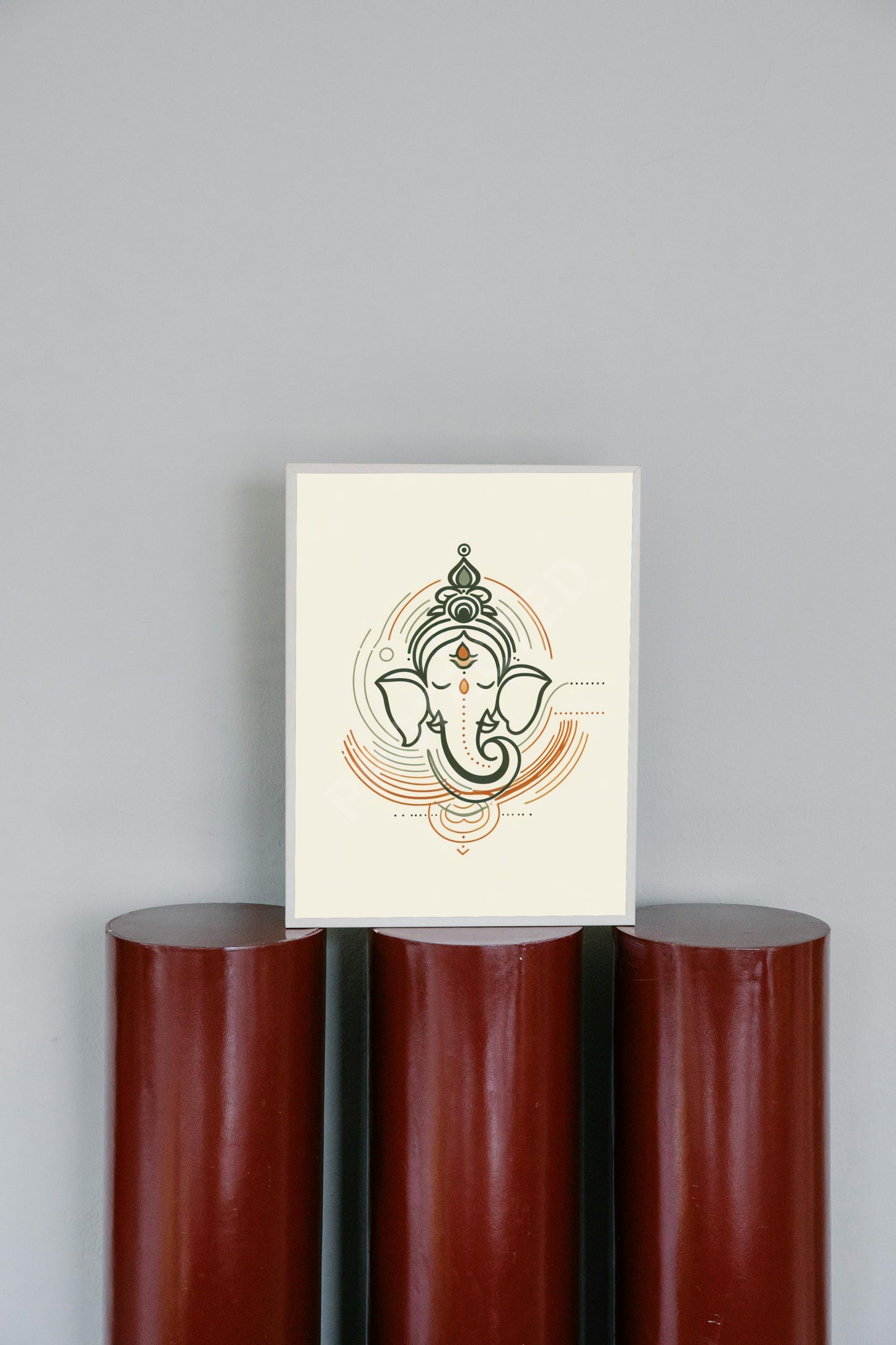 Ganesh Special Series II Framed Poster Lineart