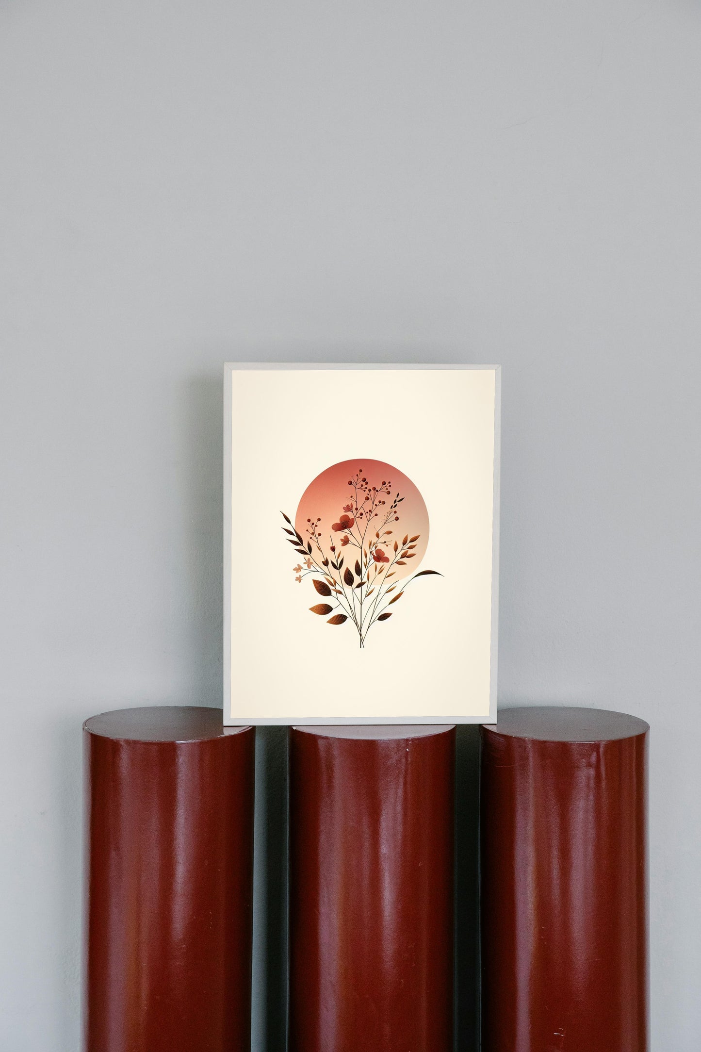 Serene Sunset Botanical Art