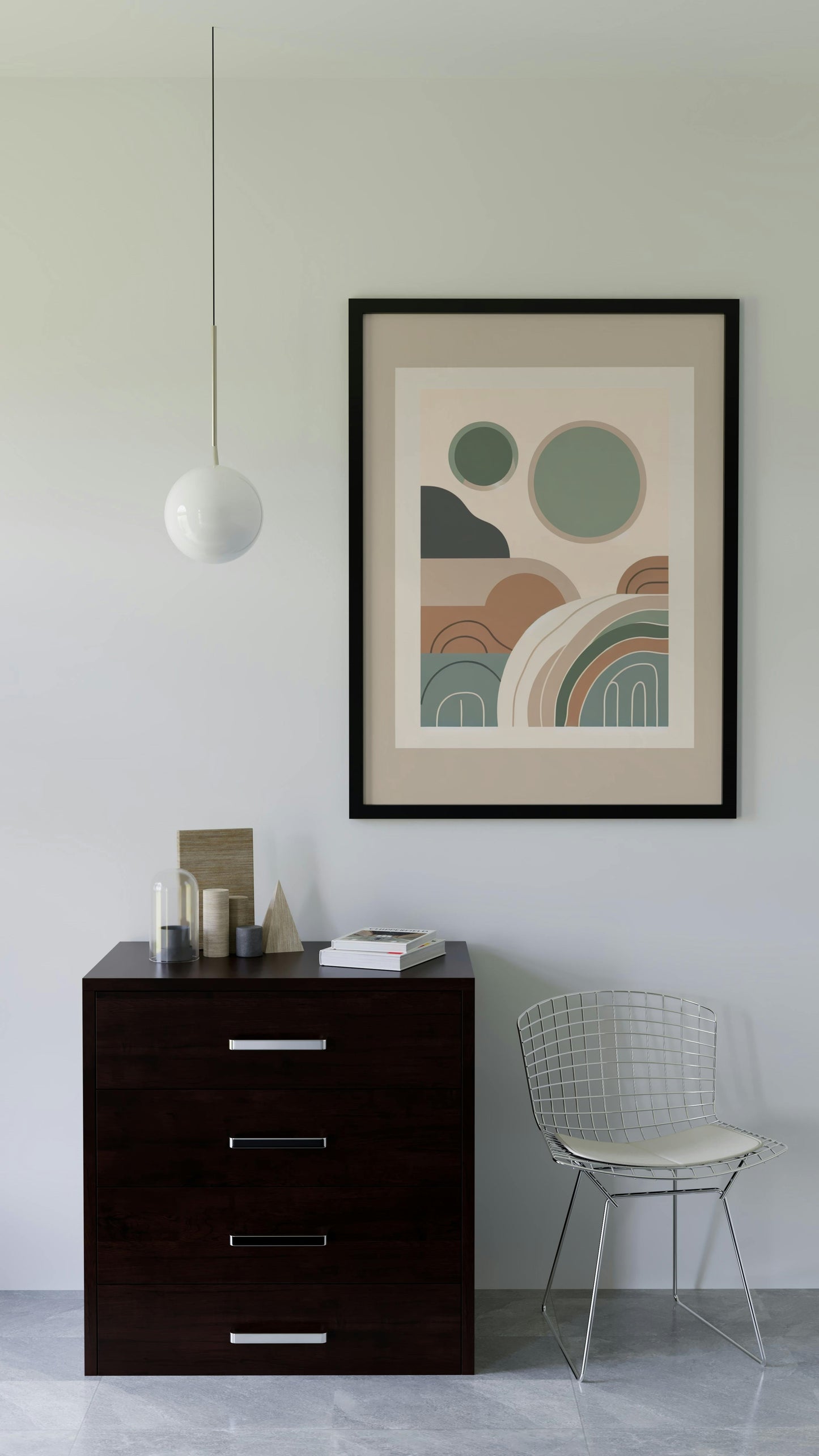 Ethereal Tranquility: Modern Boho Art