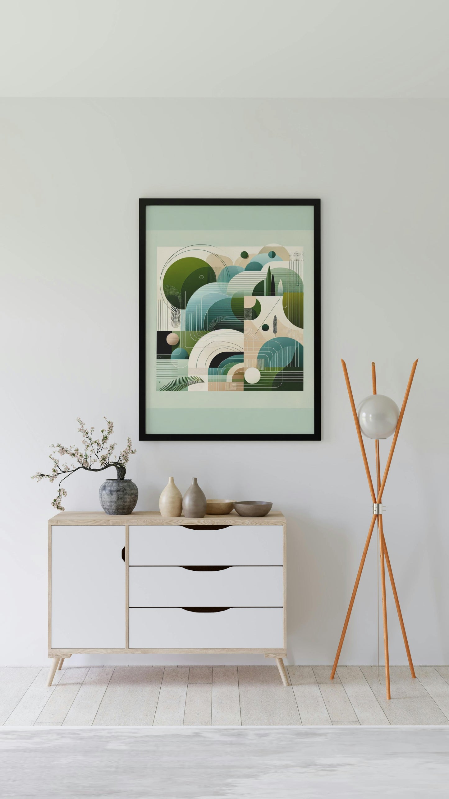 Serene Simplicity: Modern Abstract Art