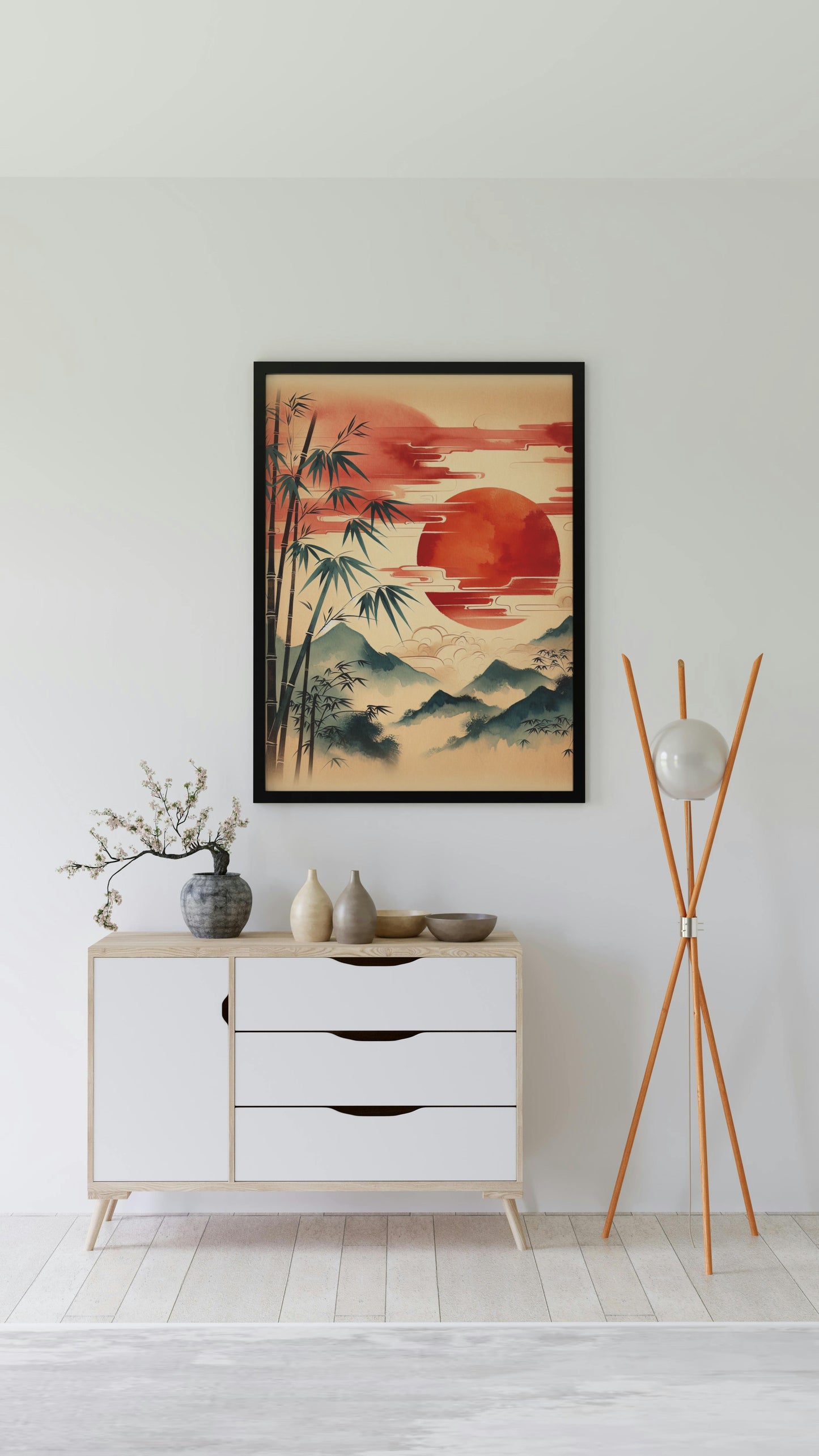 Aurantiaco Solis Radiant Japanese Art