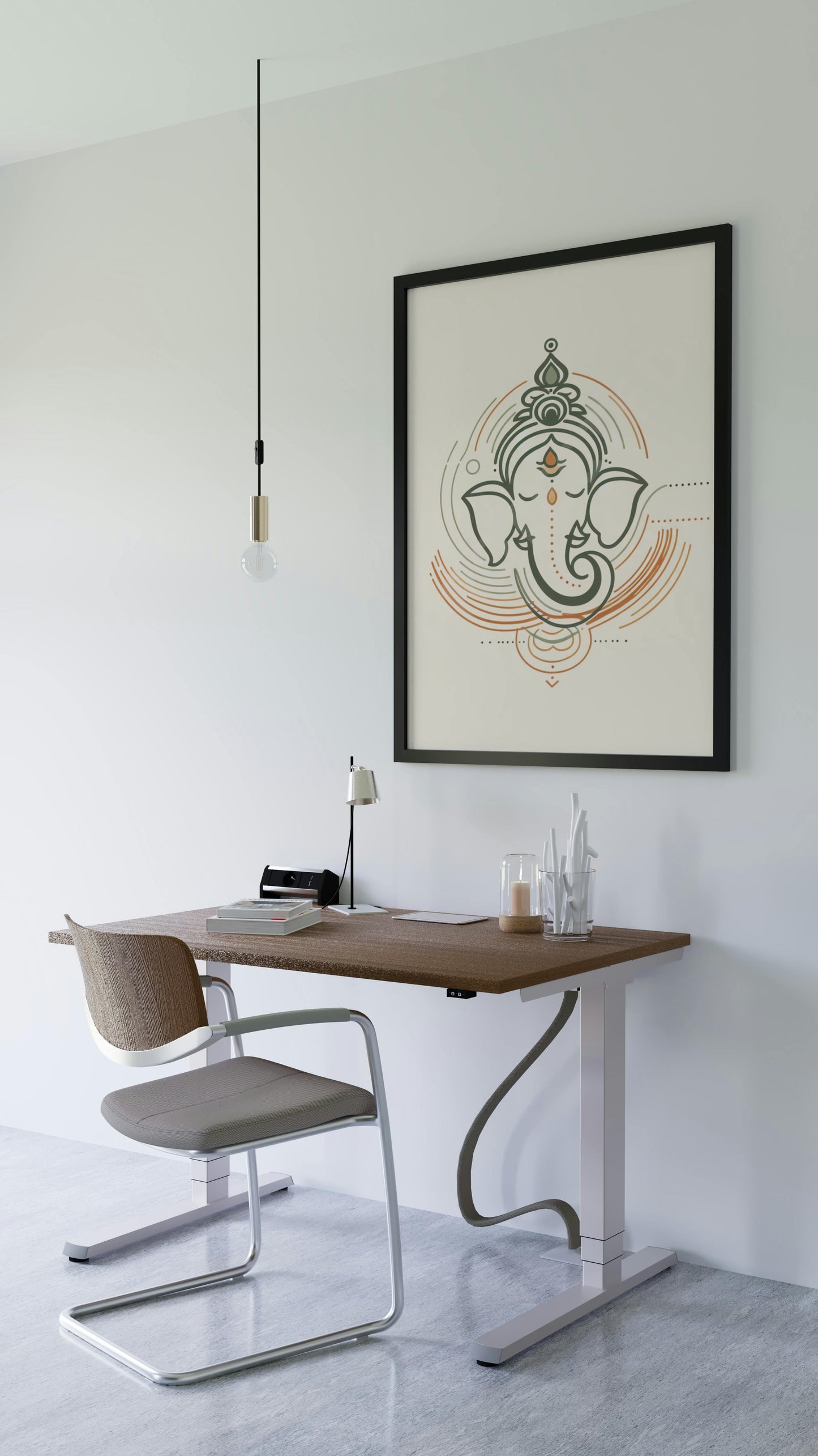 Ganesh Special Series II Framed Poster Lineart