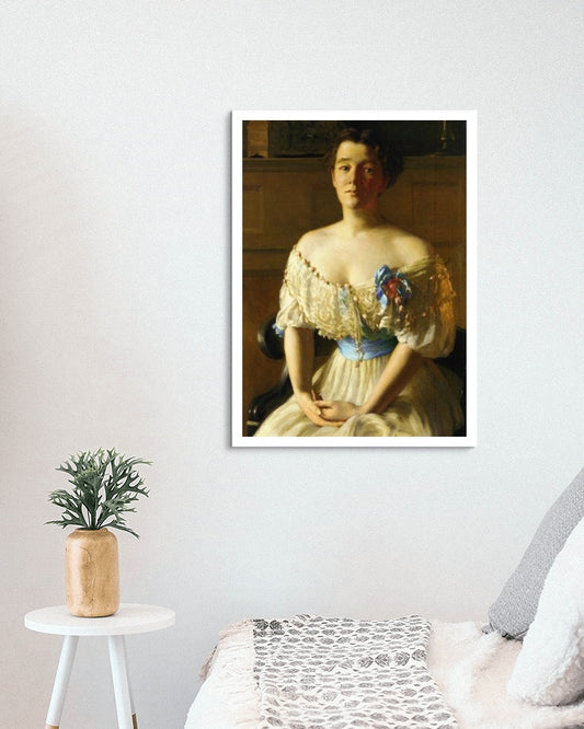 Contemplation – Mrs. Fisher by Edward E. Simmons Realism Art