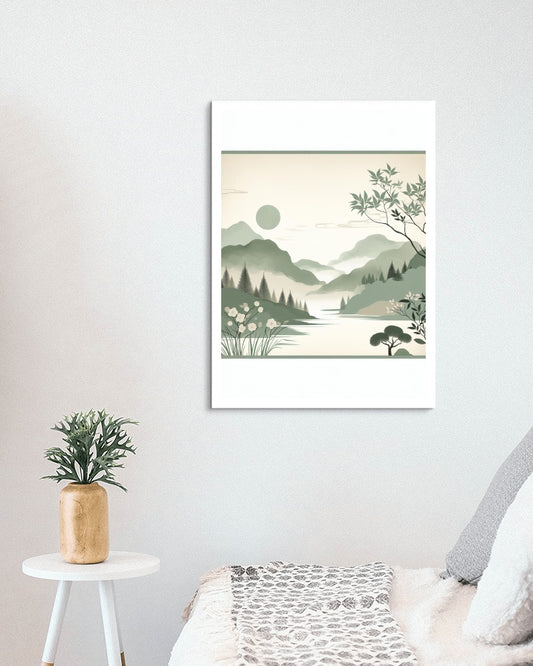 Seraphicus Natura: Elegant & Tranquil Japanese Watercolor Art