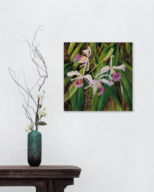 Pink Orchid by Marianne North Naturalism Art