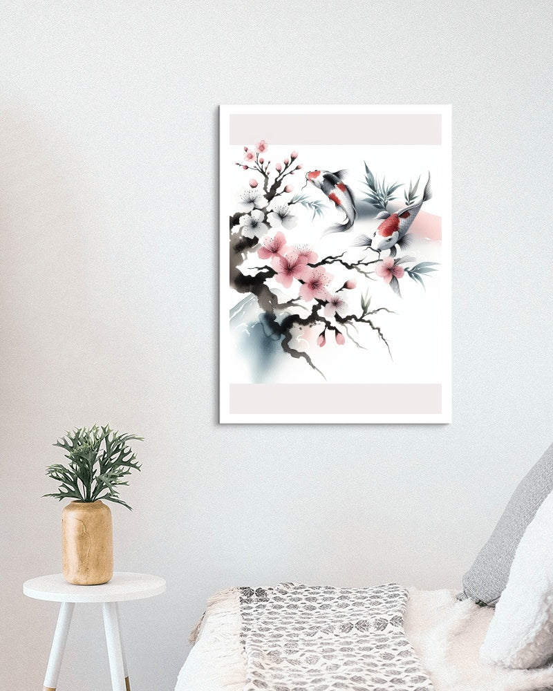 Elysian Ananda Sakura: Japanese Watercolor Serenity