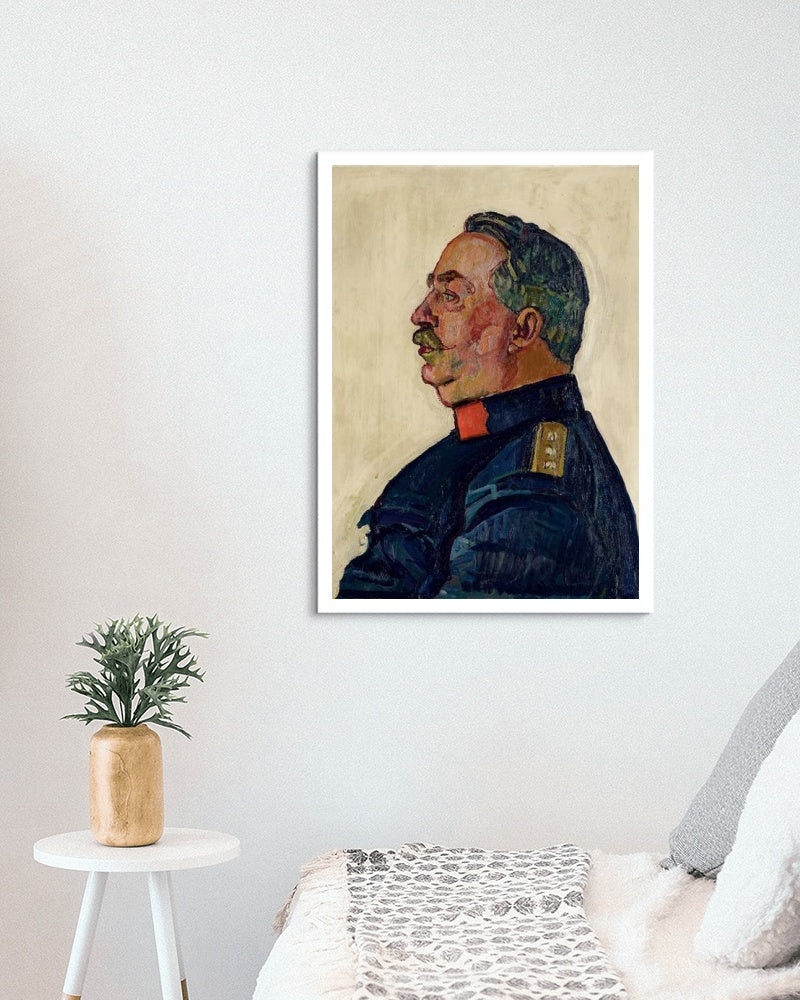 Portrait of General Ulrich Wille by Ferdinand Hodler Art Nouveau (Modern) Art dated 1915