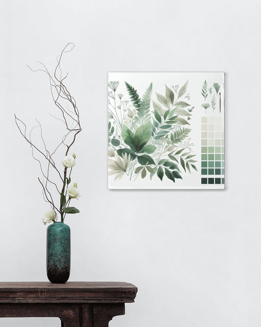 Verdant Svarna Flora: Modern Watercolor Botanical Art